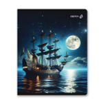 Тетрадь ученическая общая, A5 80 л. на скобе 65 г/м², белизна 100% 5 шт клетка, 01524 Океан возможностей, Светоч Т202