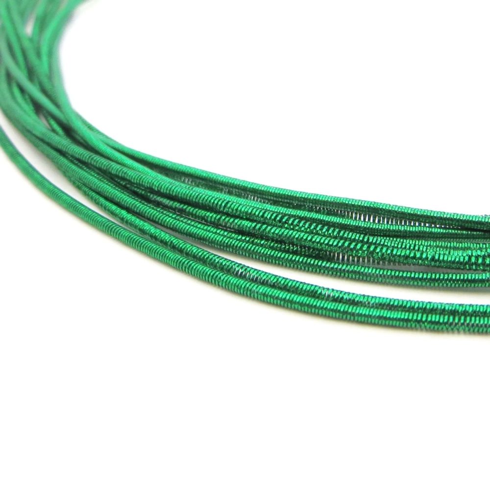 Канитель мягкая, фигурная 1,5 мм, 03 металлик, цв. зеленый микс уп. 100 г