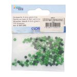 Бусины дерево зеленый микс, 4 мм, 155 шт, Glorex /TOS/