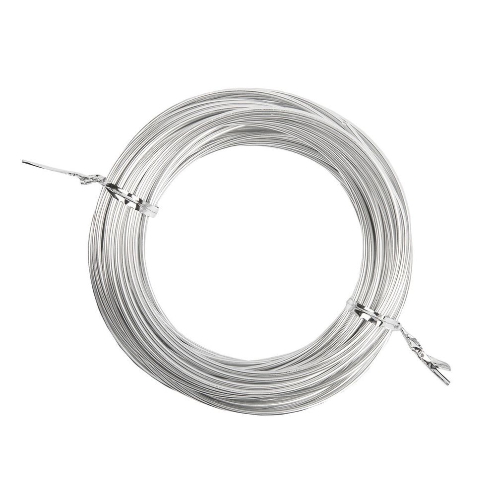 Проволока для плетения ⌀2 мм,±0.5 м, 01 серебро, Промысел MM-004