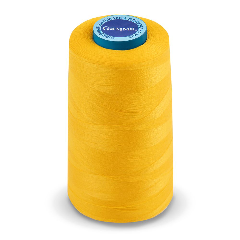 Нитки универсальные Gamma 50/2, 4570 м (5000 ярд) / 1 кат., 139 т.золотистый