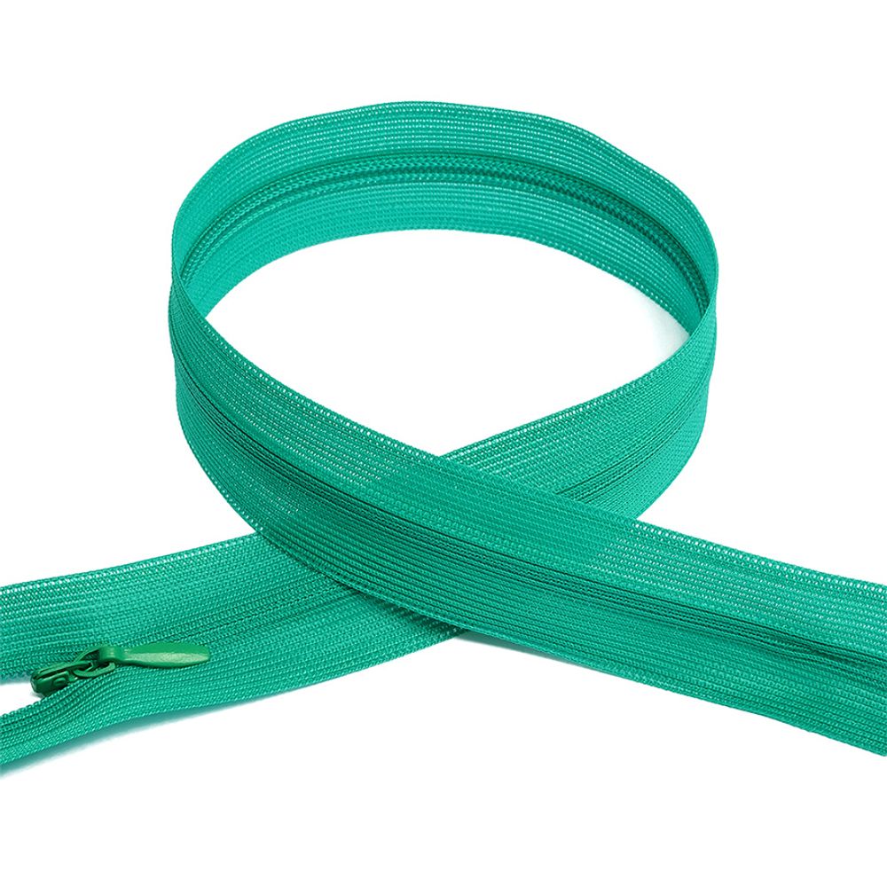 Молния потайная (скрытая) Т3 (3 мм) 1 зам., н/раз., 20 см, цв.F236 зелёный уп.50 шт Молния потайная (скрытая) Т3 (3 мм) 1 зам., н/раз., 20 см, цв.F236 зелёный уп.50 шт