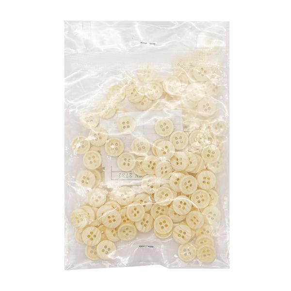 Пуговицы 4 прокола 18L (11мм), (col.09 молочный) CN2732, 144 шт