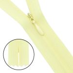 Молния потайная (скрытая) Т3 (3 мм) 1 зам., н/раз., 50 см, лимон, 31315 / 50, 10 шт