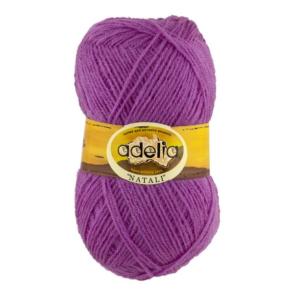 Пряжа Adelia Natali / уп.10 мот. по 50г, 300м, 31 св.фиолетовый