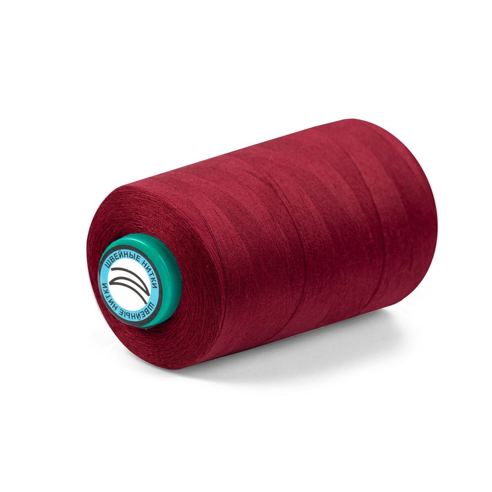 Нитки универсальные Nitka 40/2, 4570 м (5000 ярд) / 1 кат., 121 бордовый
