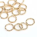 Бусины пластик под металл ⌀23 мм, 5021 цв.золото, 50 г, Ideal