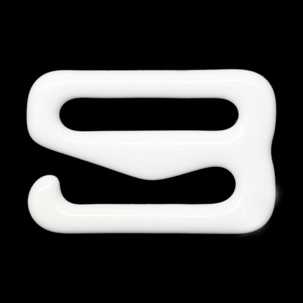 Крючки для бюстгальтера металл 11.0 мм, 100 шт, белый