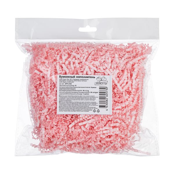 Наполнитель бумажный 50 г, 01 розовый фламинго, Stilerra SPFC-50A