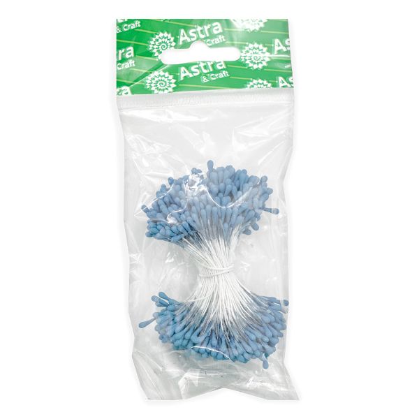 Тычинки для искусственных цветов 6см (темно-синий)