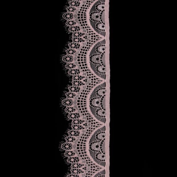 Кружево эластичное (стрейч) 60 мм / 13.71 метра, C344 пудровый