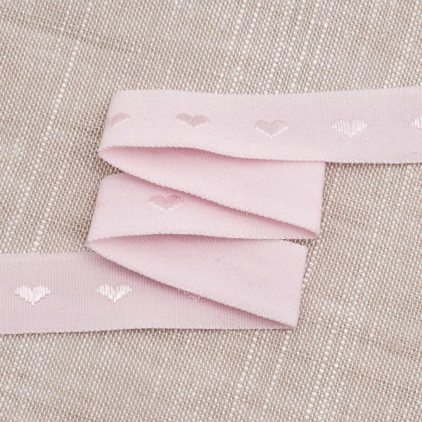 Резинка бельевая (окантовочная) 15.0 мм / 50 метров, тканая, бледно-розовый, ML124015/99/1