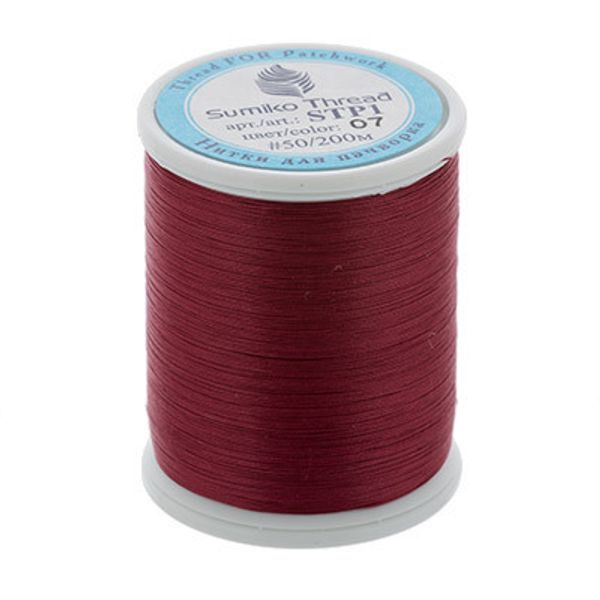 Нитки для пэчворка SumikoThread 200 м, (219 ярд), 07 бордовый