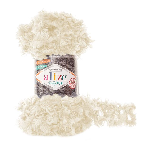 Пряжа Alize (Ализе) Puffy Fur / уп.5 мот. по 100 г, 6м, 6113 A