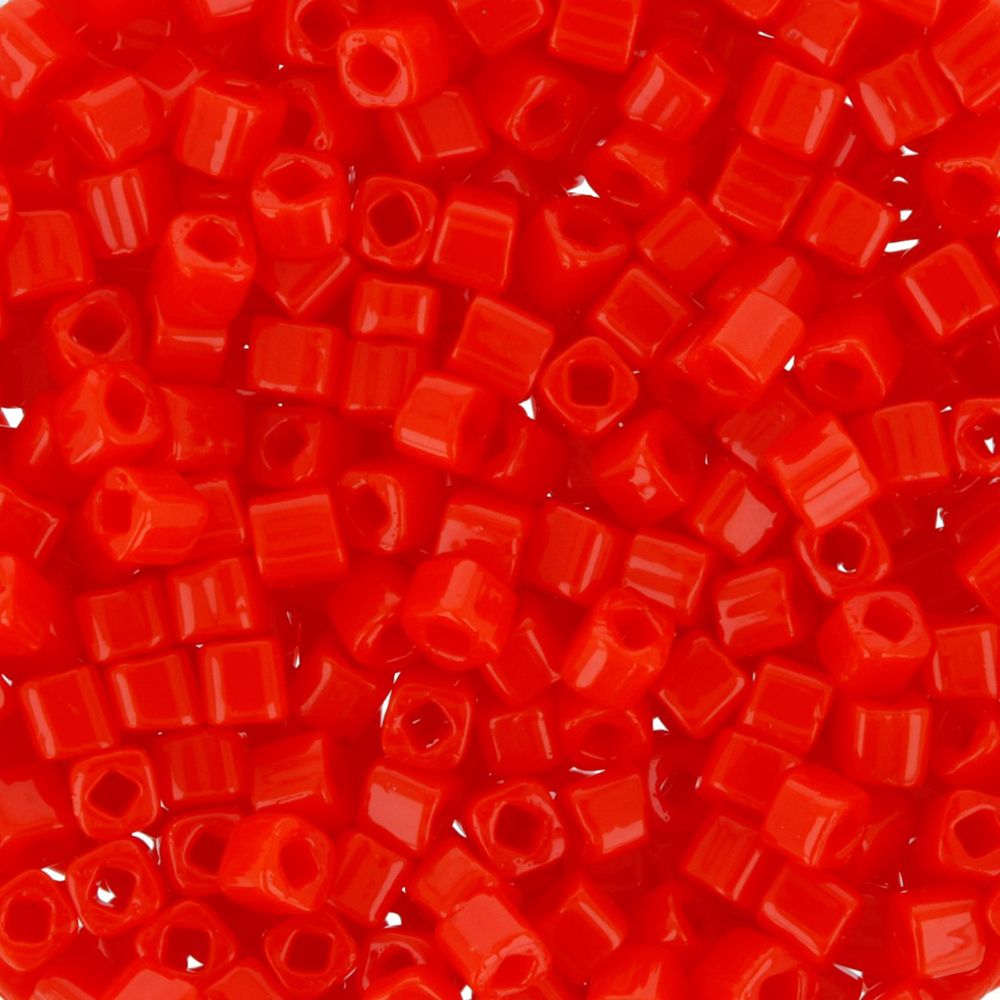 Бисер Toho Cube 2 (1.5 мм), 5х5 г, 0050 оранжево-красный