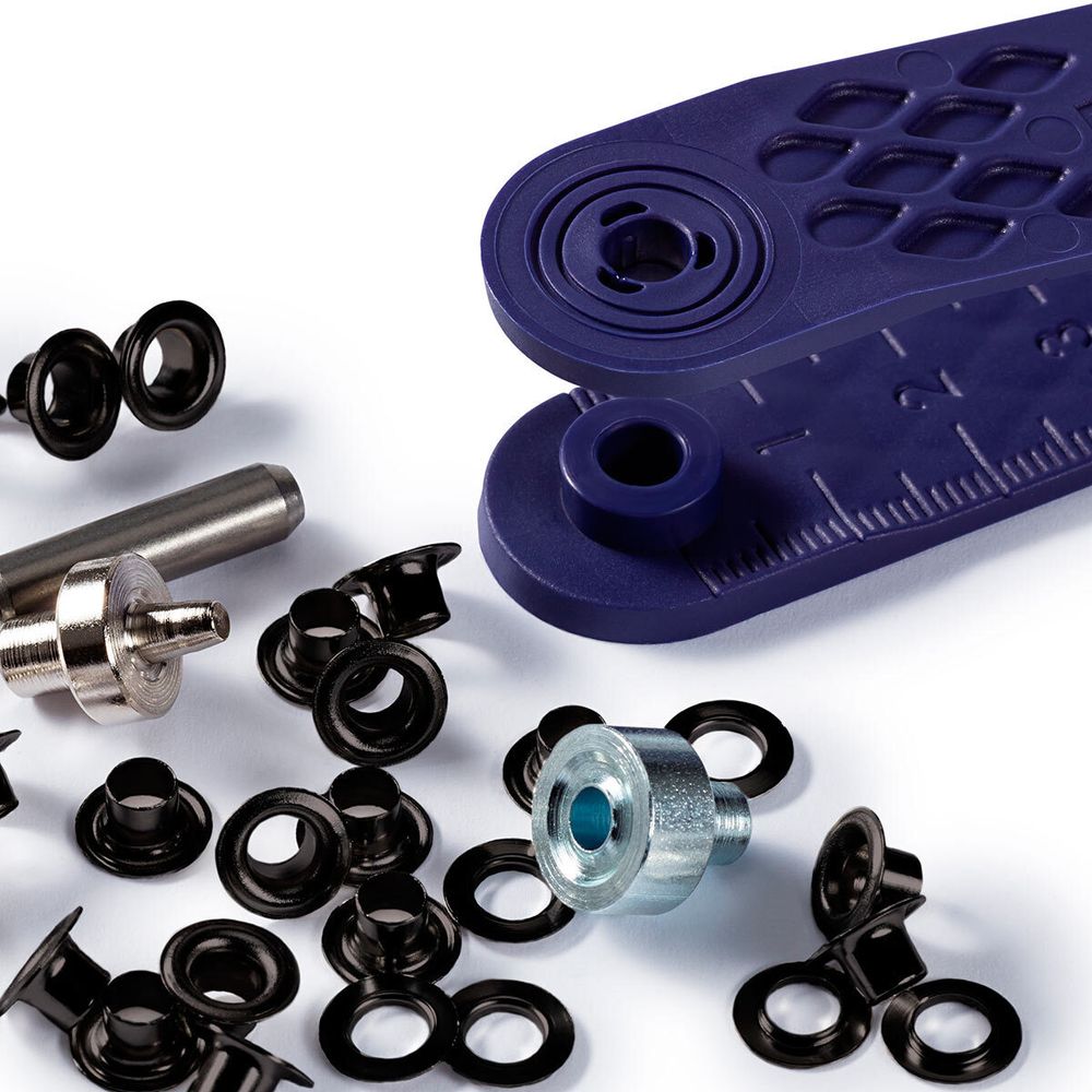 Люверсы металл ⌀_4.0 мм (внутр.), латунь черный, цв./, Prym, 50 шт