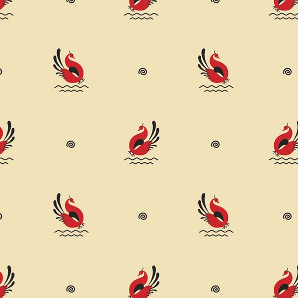 Ткань для пэчворка Peppy Мезенские узоры, отрез 50х50 см, 135 г/м², МУ-20 св.бежевый, Peppy