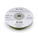 Лента капроновая (органза) 10.0 мм / 22.8±1 метра, 073 т. оливковый, Blitz OR-10