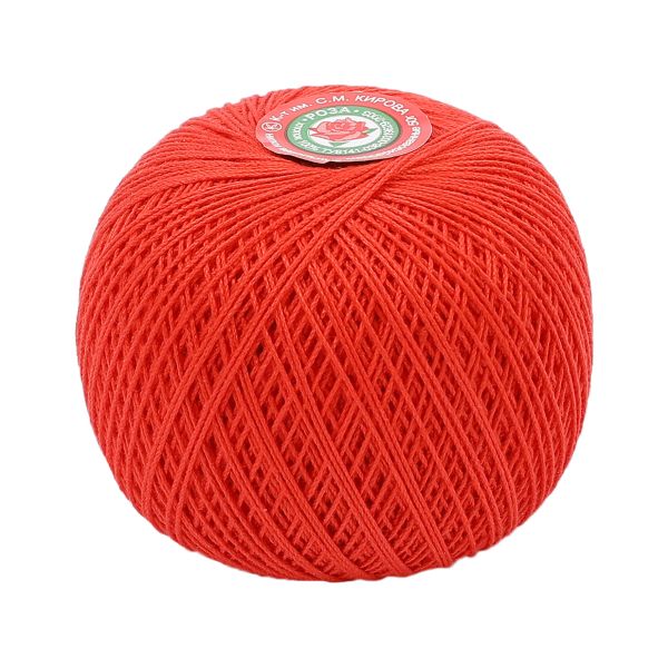 Пряжа ПНК им.Кирова Роза / уп.6 мот. по 50 г, 330м, №0810 красный