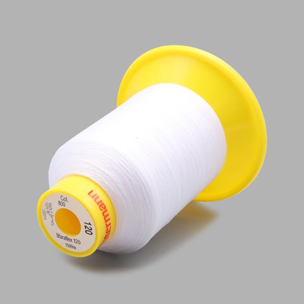 Нитка эластичная Gutermann Maraflex 120, 1500 м, 716936_00, 800 белый, 1 катушка