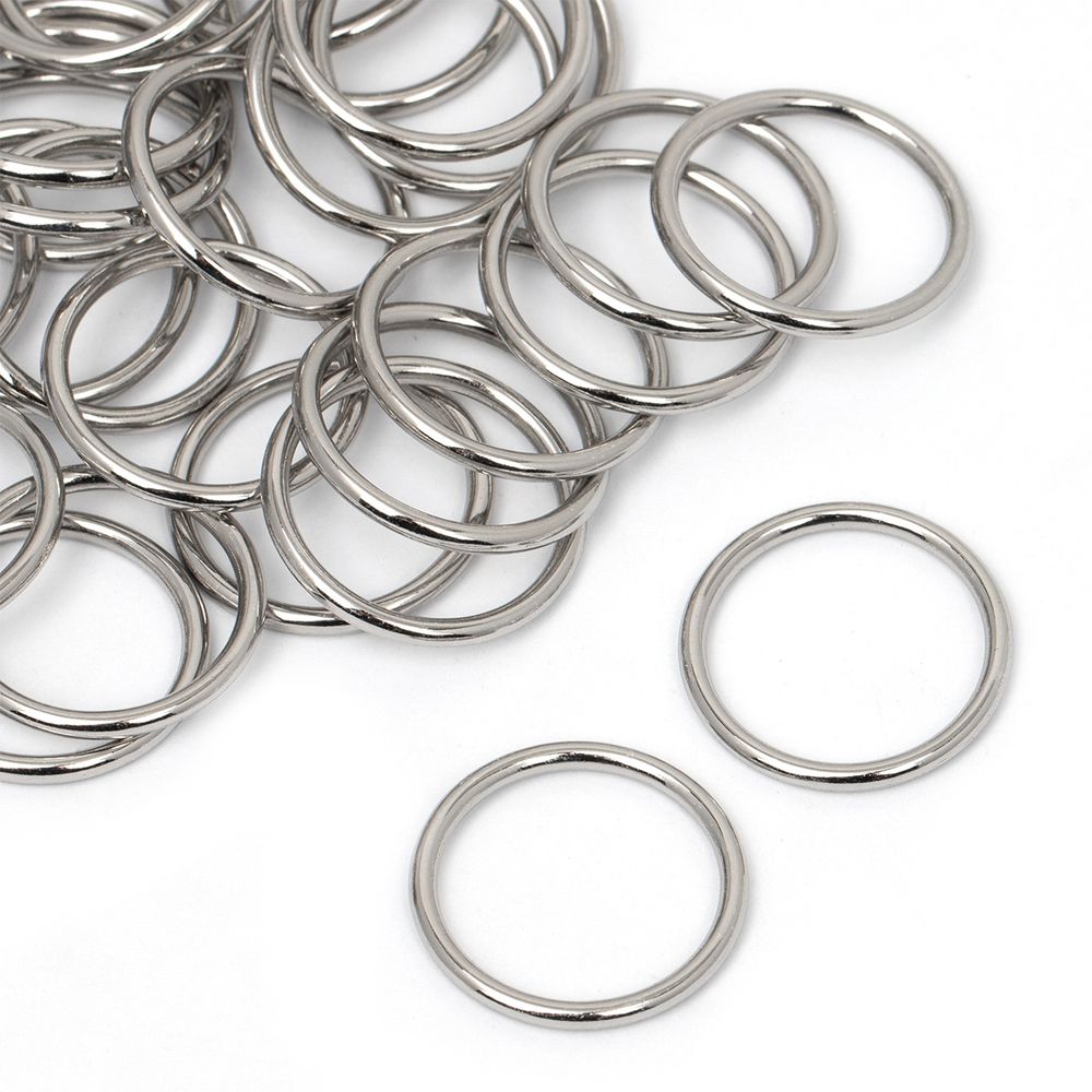 Кольца для купальника металл ⌀18.0 мм, никель, 018E.SW, 100 шт