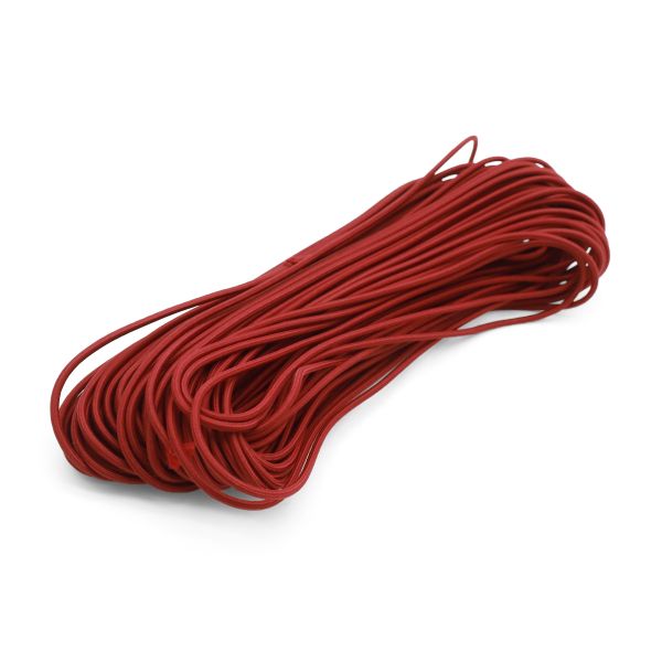 Резинка шляпная (шнур эластичный) ⌀3.0 мм / 30 метров, бордо