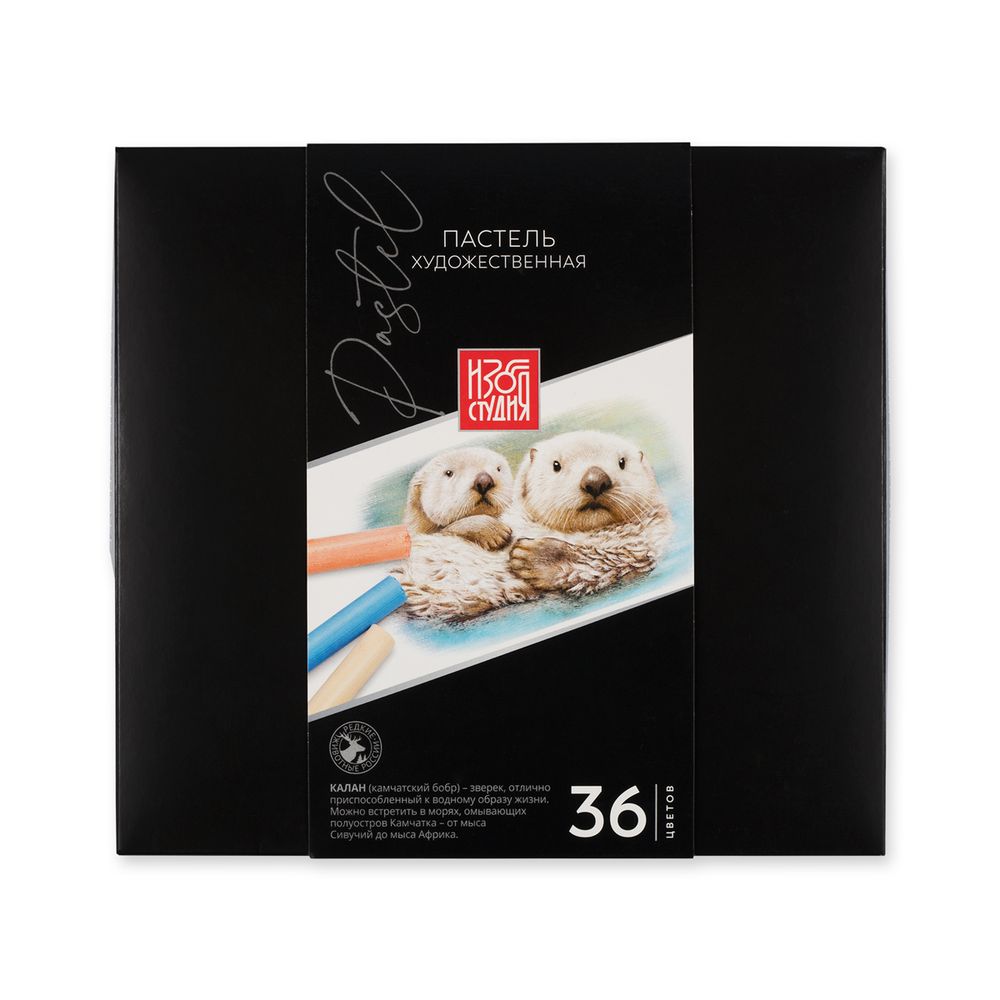 Пастель художественная 36 цв, Аква-колор