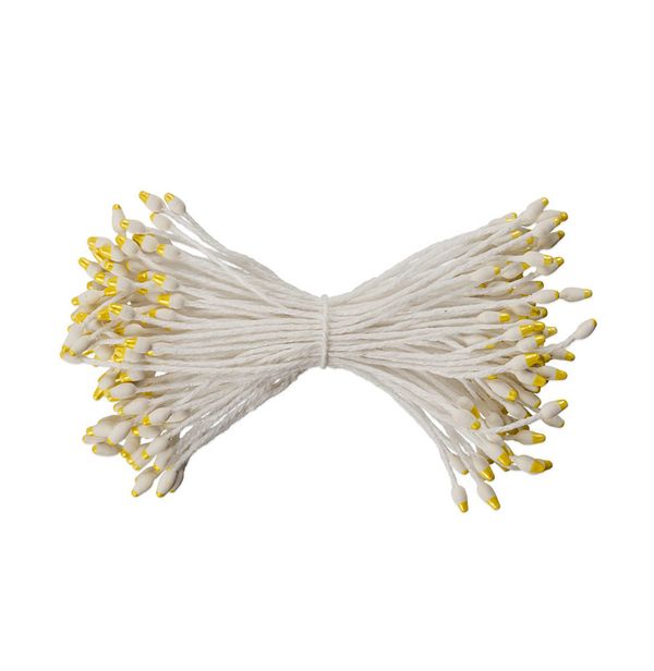 Тычинки для искусственных цветов Fiorico TIC/NSM-4 10х85 шт, белый-желтый/white-yellow