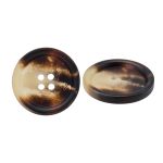 Пуговица 4 прокола 40L = 25 мм, пластик, col.B т. коричневый, CN2867, 36 шт