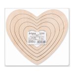 Заготовка из фанеры для эпоксидной смолы, 5 шт, Сердце, ВД-1150 Mr.Carving