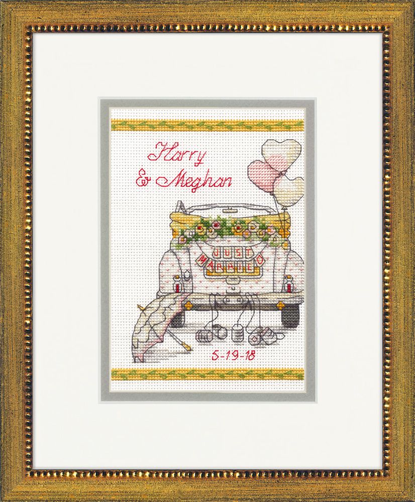 Набор для вышивания нитками Dimensions, Wedding day, 12,7х17,8 см