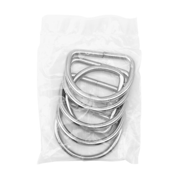 Полукольцо сварное металл внутр. 46 мм (внешн. 56х44 мм, ⌀5 мм), 6 шт, никель, Р-06-24(24-01)