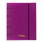 Папка-обложка для сменного тетрадного блока на 4 кольцах A5+ 700 мкм 20 мм, 1 шт, ⌀- 20 мм, пурпурный EC21140022, Expert Complete EC21140022