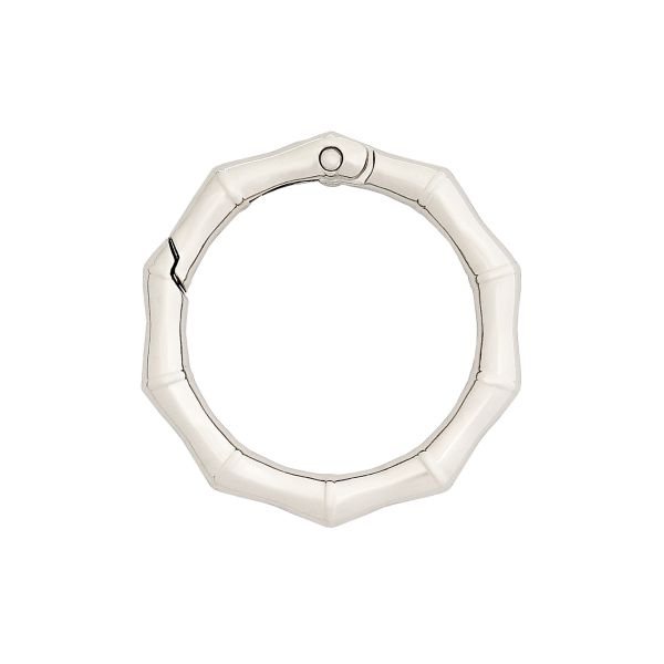 Карабин металл кольцо ⌀32 мм, декоративный, серебро (никель), MB_2231, 6 шт