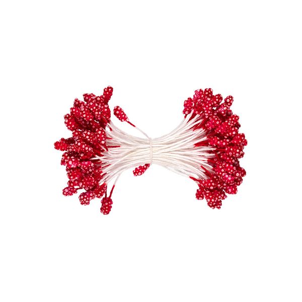 Тычинки для искусственных цветов Fiorico TIC/F-3 10х85 шт, красный/red