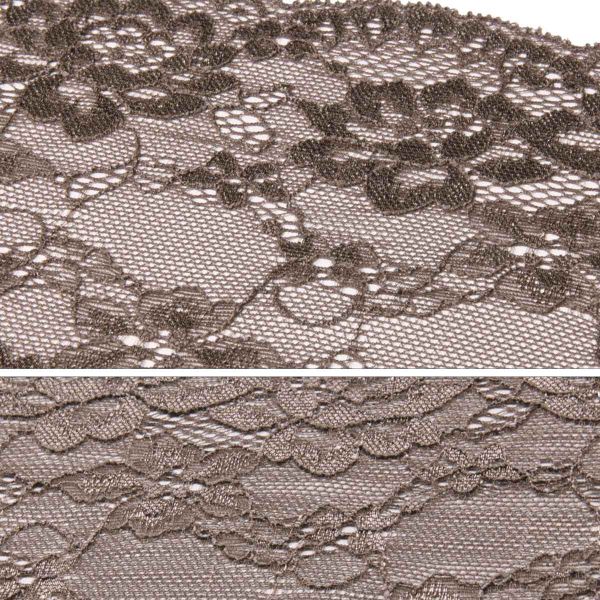 Кружево бельевое эластичное 180 мм / 13.72 м, цв. C072 шиншилла
