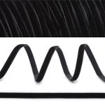 Лента бархатная (тесьма) 03.0 мм / 100±2 метров, LB0303 нейлон черный