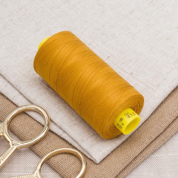 Нитка универсальная Gutermann Mara 70/2, 700 м, 702170, 412 горчичный, 1 катушка