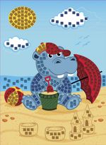 Мозаика 19.5х26.5 см, №08 Бегемот, Hobbius MDS-07