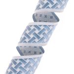 Лента (тесьма) жаккардовая 35.0 мм / 10±0.5 метров, бордюр Плетеный орнамент 35274 V5 джинс