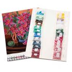 Набор для вышивания бисером Hobby&Pro, Лилии в натюрморте, 28х35 см