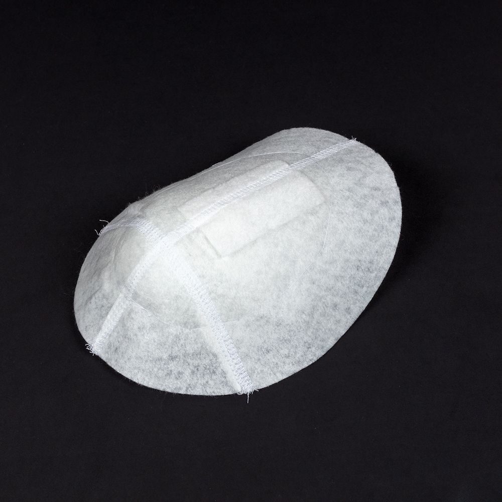 Плечевые накладки (подплечники) сложные реглан 160х200х15 мм, 10 пар Россия, белые, Р-8/1