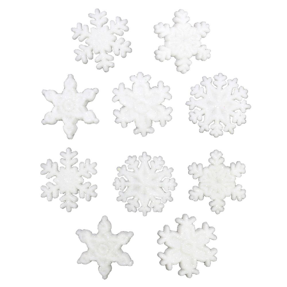 Украшения декоративные пуговицы Фигурки Снежинки Dress It Up 1445