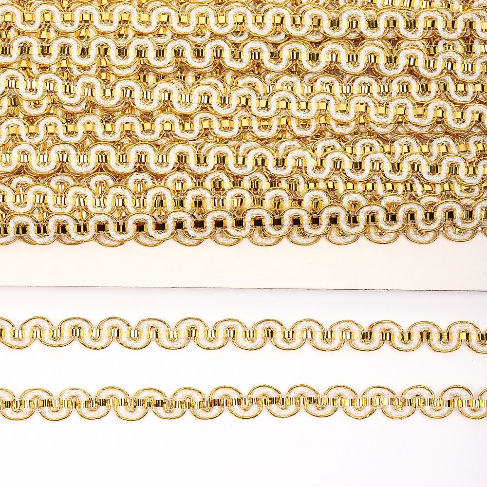 Тесьма отделочная 10 мм / 13.71 метров, TBY 917 цв.золото