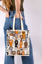 Раскраска на сумке Фрея, раскраска на сумке Лапки-антистресс