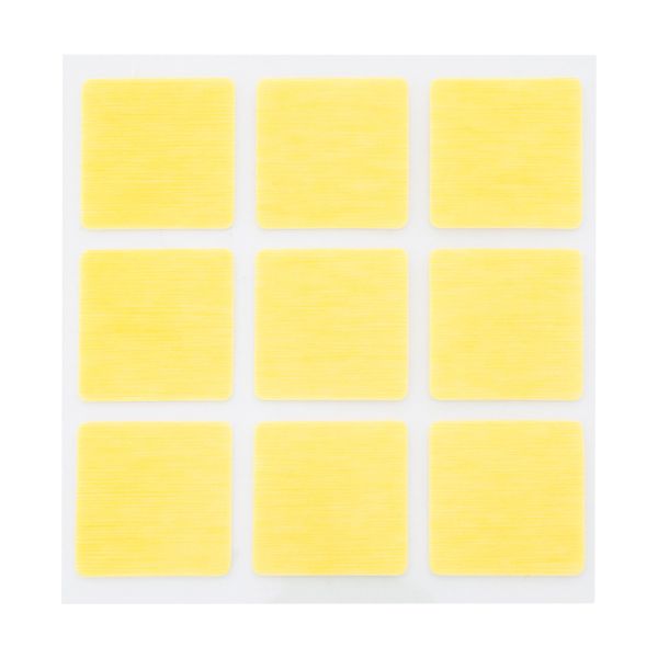 Пластины двусторонние самоклеящиеся, форма квадрат 2.2х2.2см, 5 листов по 9 шт., 2AR23549