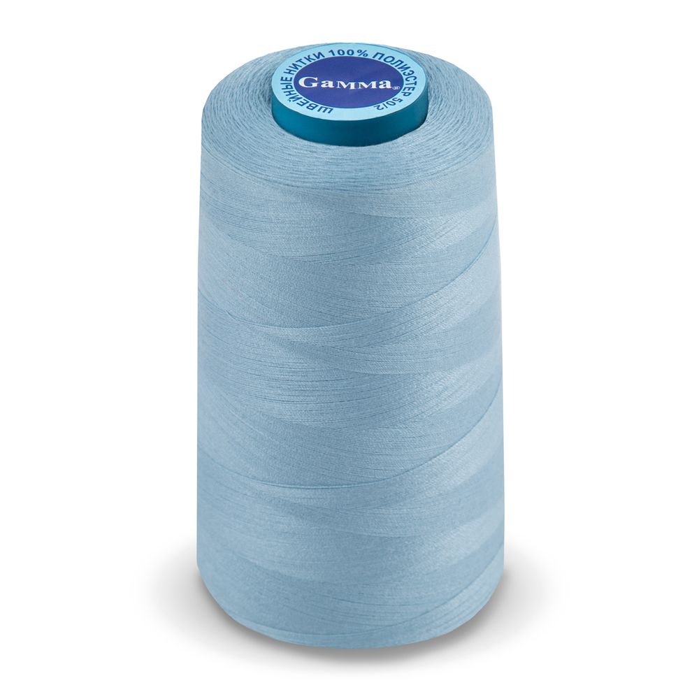 Нитки универсальные Gamma 50/2, 4570 м (5000 ярд) / 1 кат., 327 серо-голубой