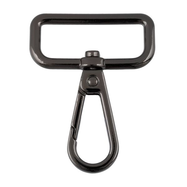 Карабин металл 32.0 мм (50х38 мм), 10 шт, 06 черн.никель, Gamma GH 112/32/10