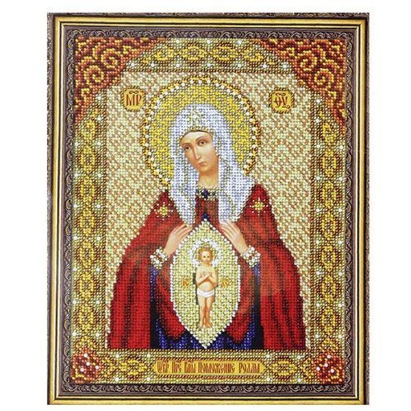 Набор для вышивания бисером Паутинка, Пр.Богородица В родах помощница, 20х25 см