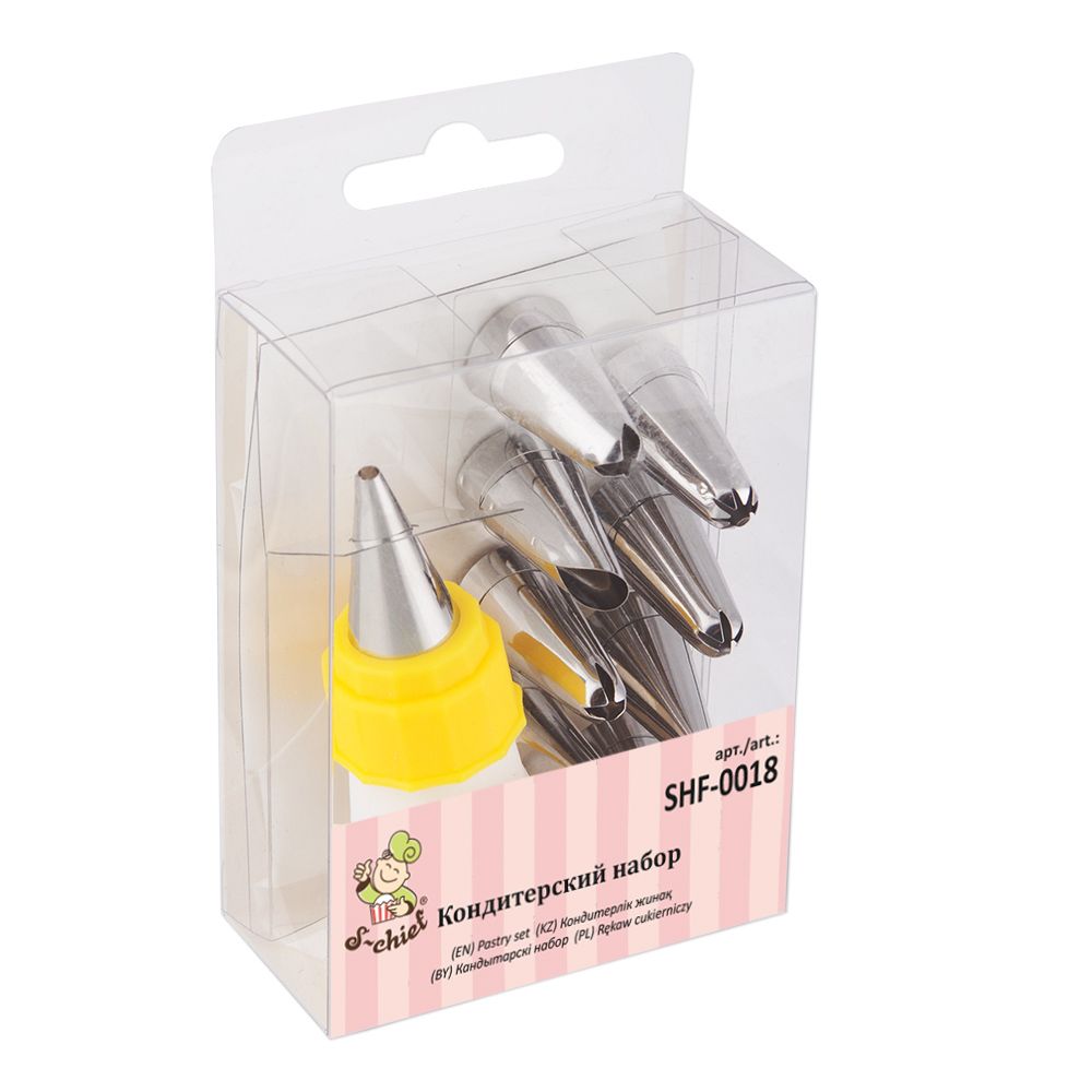 Кондитерский набор, 9 насадок, S-Chief SHF-0018
